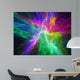 Multicolor glowing plasma in space Wall Mural