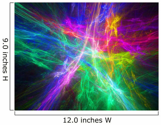 Multicolor glowing plasma in space Wall Mural