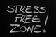 The Phrase Stress Free Zone Written On A Blackboard Wall Decal