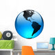 aqua earth Wall Decal