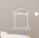 Temple Front with Columns Wall Decal