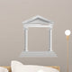 Temple Front with Columns Wall Decal