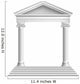 Temple Front with Columns Wall Decal