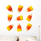 Halloween Candy Corns Wall Decal Sticker Set