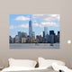 Lower Manhattan Skyline with One World Trade Center Wall Mural