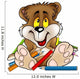 Sweet Bear and Crayons - detailed cartoon illustration Wall Decal