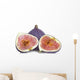 Fresh Figs Isolated on White Background Wall Decal