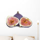 Fresh Figs Isolated on White Background Wall Decal