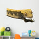 Lizard Crested Gecko White 2 Wall Decal