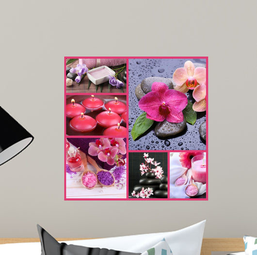 Spa collage Wall Mural