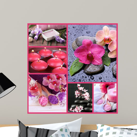 Spa collage Wall Mural
