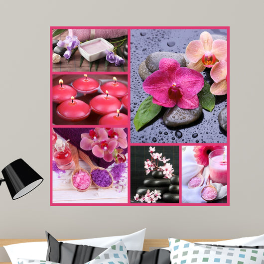 Spa collage Wall Mural