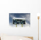 american football scoreboard with blue sky Wall Mural