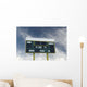 american football scoreboard with blue sky Wall Mural