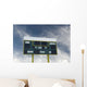 american football scoreboard with blue sky Wall Mural
