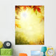 autumn leaves backgrounds; Colorful foliage in the autumn park Wall Mural