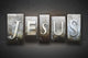 Jesus Letterpress Wall Decal