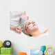 Facial Peeling Mask Applying Wall Decal