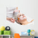 Facial Peeling Mask Applying Wall Decal