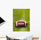 American Football on Field with yard line Wall Mural
