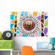 Colorful Mosaic Art Abstract Wall Decal