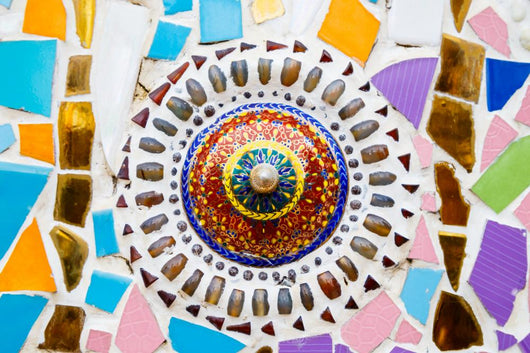 Colorful Mosaic Art Abstract Wall Decal