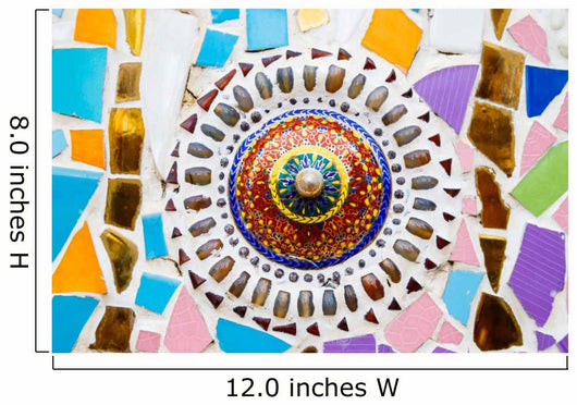 Colorful Mosaic Art Abstract Wall Decal