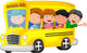 School Bus With Happy Children Wall Decal