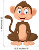 Cartoon Monkey Sitting Wall Decal