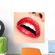 Female mouth Wall Mural