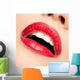 Female mouth Wall Mural