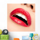 Female mouth Wall Mural
