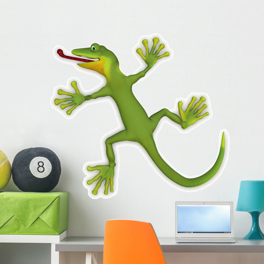 Clinging Gecko Lizard Wall Decal