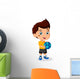 Illustration of Little Kid Soccer Boy Wall Decal