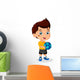 Illustration of Little Kid Soccer Boy Wall Decal