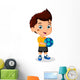 Illustration of Little Kid Soccer Boy Wall Decal