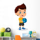 Illustration of Little Kid Soccer Boy Wall Decal
