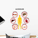 Alcoholism Infographic Poster Wall Mural