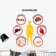 Alcoholism Infographic Poster Wall Mural