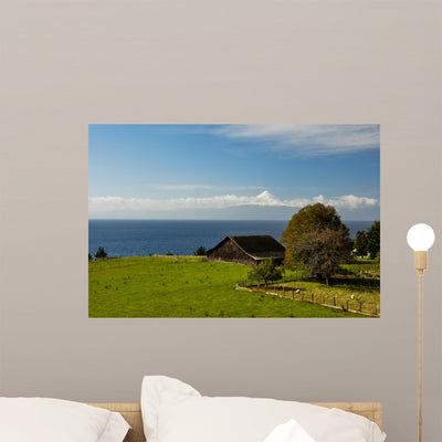 Old Wooden Barn with Wall Decal shown on a wall