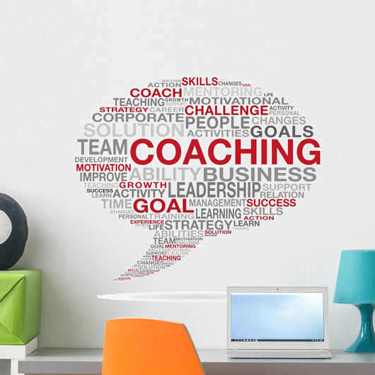 Coaching Business Success Cloud Wall Decal