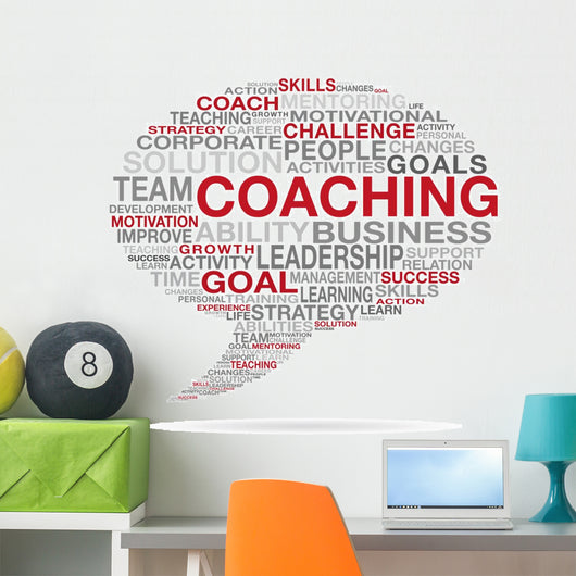 Coaching Business Success Cloud Wall Decal