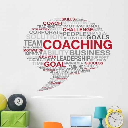 Coaching Business Success Cloud Wall Decal