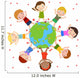 kids and globe Wall Decal