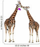 Loving Giraffes White Wall Decal