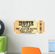 Retro Movie Vector Ticket Wall Decal