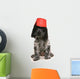 Cocker Spaniel Dog Wearing a Fez Hat Wall Decal