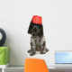 Cocker Spaniel Dog Wearing a Fez Hat Wall Decal