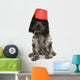 Cocker Spaniel Dog Wearing a Fez Hat Wall Decal