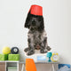 Cocker Spaniel Dog Wearing a Fez Hat Wall Decal